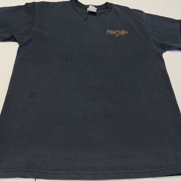 Vintage Forgiven Jesus Religious T Shirt Mens Large Y2K Black Short Sleeve - Picture 4 of 11